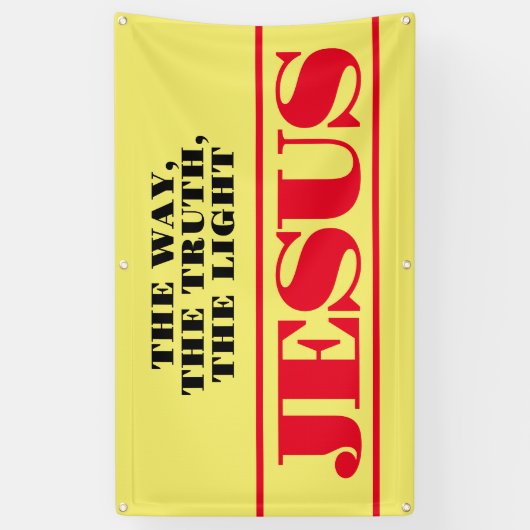 Spreid uw boodschap van liefde en geloof met een spandoek (Verticaal)