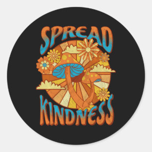 Spreid vriendelijkheid Inspirerend Gezegde paddens Ronde Sticker