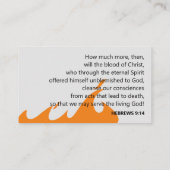 Spreiding van brand visitekaartje (Achterkant)