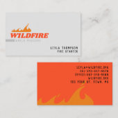 Spreiding van brand visitekaartje (Voorkant / Achterkant)