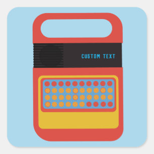 spreken en spelling elektronische speelgoed op ma vierkante sticker