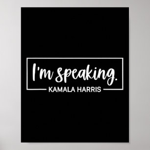 Spreken Harris Waltz 2024 Verkiezing Kamala Harris Poster