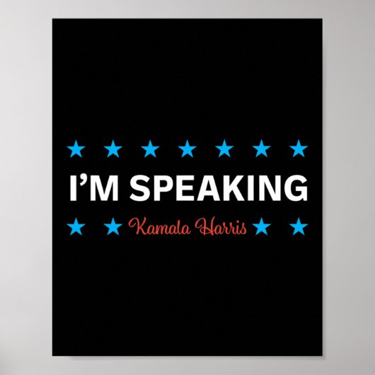 Spreken Kamala Harris Poster (Voorkant)