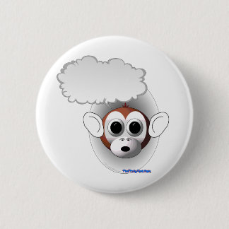 Spreken van aap ronde button 5,7 cm