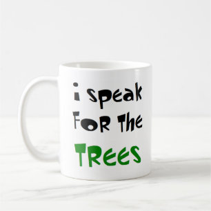 spreken voor de bomen koffiemok