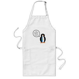 Sprekende Azoren Vlag Mevr. Pinguïn Lange Schort