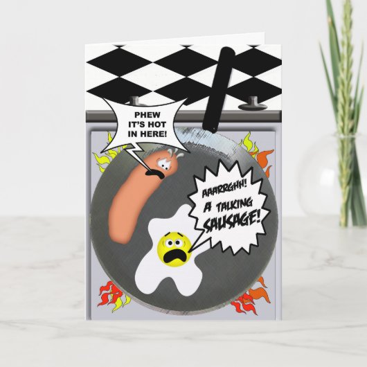 Sprekende Worst Kaart (Voorkant)