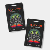 Spreker Blast Event Staff Coordinator Badge (Voor- en achterkant)