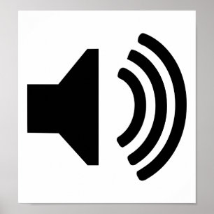 Sprekerpictogram Poster