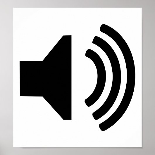 Sprekerpictogram Poster (Voorkant)