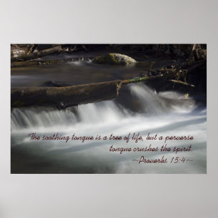 Spreuken 15:4 Poster