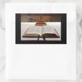 Spreuken 16:22 Bijbel Rechthoekige Sticker (Tas)