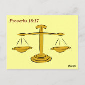 Spreuken 18 17 Bijbeltekst Geheugenkaart Briefkaart (Achterkant)