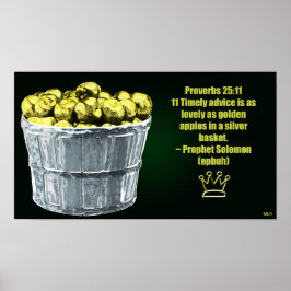 Spreuken 25:11 Poster