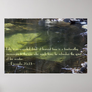 Spreuken 25:13 Poster