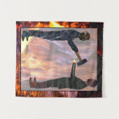 Spreuken 27:17 Art Wandkleed (Voorkant (horizontaal))