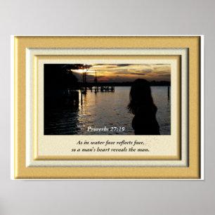 Spreuken 27:19 _ Kunstprint Poster