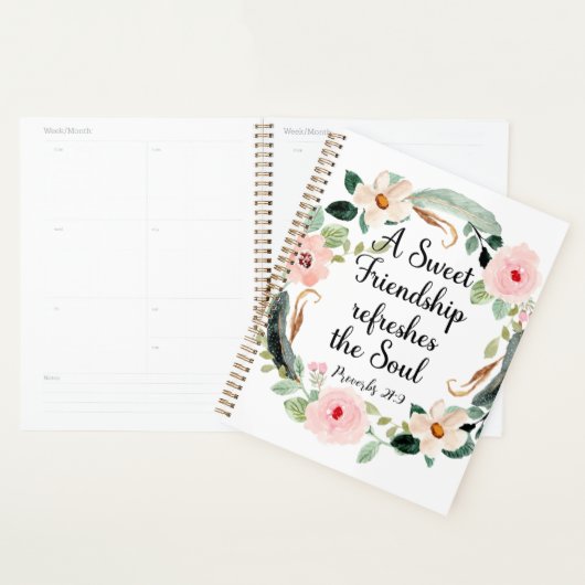 Spreuken 27:9 Lief Vriendschap Christelijk Planner (Display)