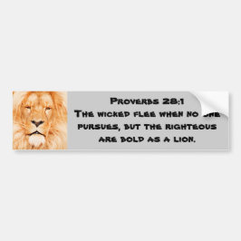 Spreuken 28:1 bumpersticker