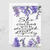 Spreuken 31:25 Aanmoediging Kaart (Voorkant / Achterkant)