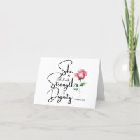 Spreuken 31:25 Ze is gekleed Bijbel Verse Bloem