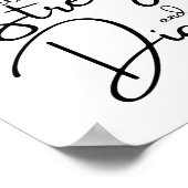 Spreuken 31:25 Ze is gekleed Bijbel Verse Bloem Poster (Hoek)