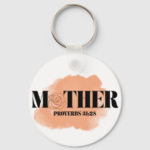 Spreuken 31:28 "Moeder" sleutelhanger