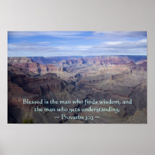 Spreuken 3:13 Poster