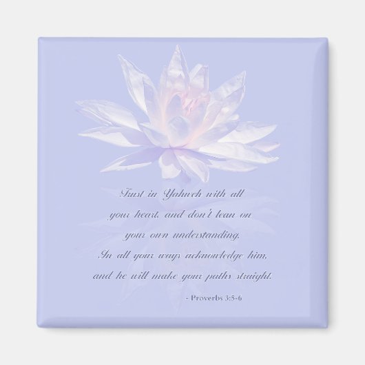 Spreuken 3:5-6 | Bijbelvers Magneet (Voorkant)