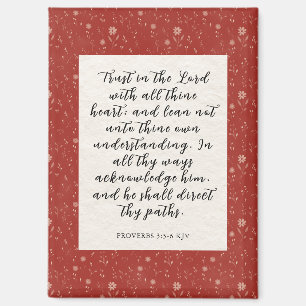 Spreuken 3:5-6 KJV Bijbelvers Afbeelding Magneet