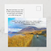 Spreuken 3:5-6 Vertrouw op de Heer, het mooie Ierl Briefkaart (Voorkant / Achterkant)