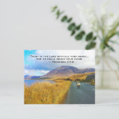 Spreuken 3:5-6 Vertrouw op de Heer, het mooie Ierl Briefkaart (Staand voorkant)