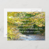 Spreuken 3, 5-6: Vertrouw op je hart Briefkaart (Voorkant / Achterkant)