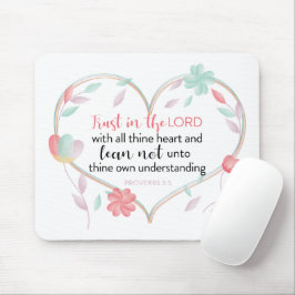 Spreuken 3:5 Mousepad - Vertrouwen in het Hart van Muismat