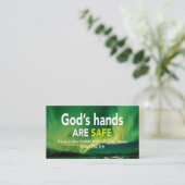Spreuken 3:5 | VERTROUWEN OP DE HEER Gods handen z Visitekaartje (Staand voorkant)