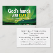 Spreuken 3:5 | VERTROUWEN OP DE HEER Gods handen z Visitekaartje (Voorkant / Achterkant)