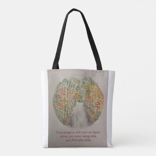 Spreuken 4:12a Tas (Achterkant)