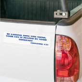 Spreuken 4:23 Bijbelvers. Bumpersticker (Op Truck)