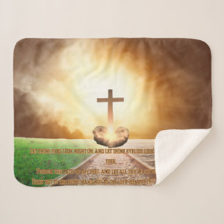 Spreuken 4:25-27 Gezellig Bijbelvers Sherpa Deken