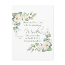Spreuken 9:10 Eucalyptus Witte Rozen Salie Groen