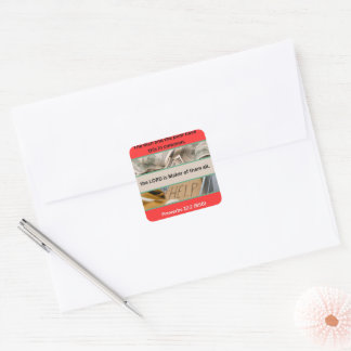 Spreuken Bericht - Spreuken 22-2 - Vierkante Sticker