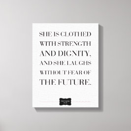 Spreuken Quote Custom Name Wrapped Canvas Afdruk