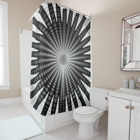 Sprial Madness Douchegordijn (In situ)