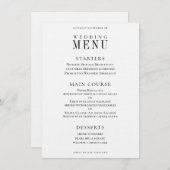 Sprig Wreath Classic Weddenrenmenu Menu (Voorkant / Achterkant)