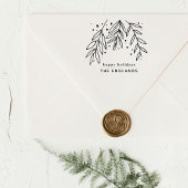 Sprigs aangepaste vakantie 	rubberstempel