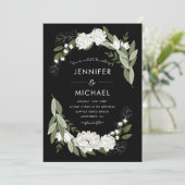 Sprigs Mariages floraux blancs - Invitation de mar (Debout devant)
