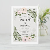 Sprigs Mariages floraux - Invitation de mariage (Debout devant)