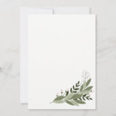 Sprigs Mariages floraux - Invitation de mariage (Dos)