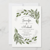 Sprigs mariages - Invitation de mariage (Devant)