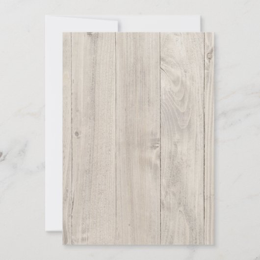 Sprigs Mariages rustiques - Invitation de mariage (Dos)